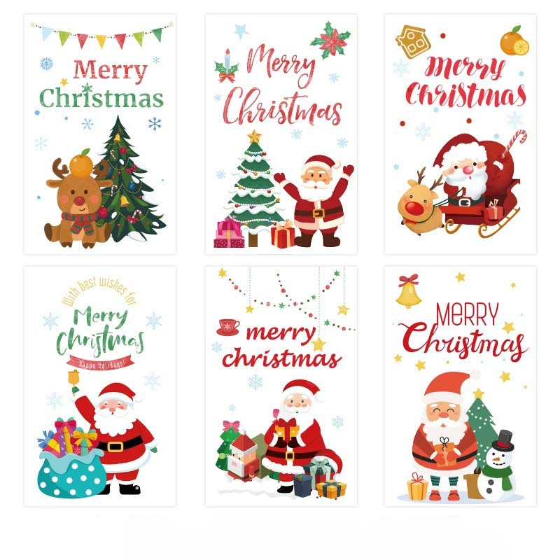 Merry Christmas Greeting Cards Set