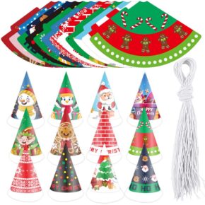 Christmas cone hat (6) christmas paper hats