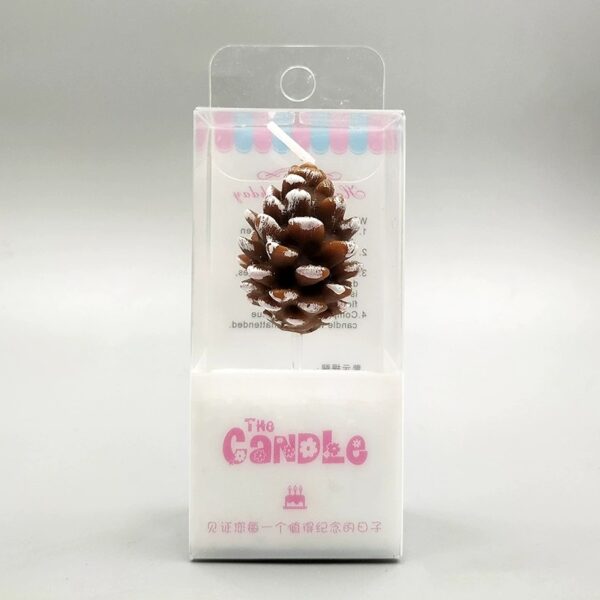 Christmas pine cone candles