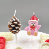 Christmas pine cone candles