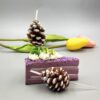 Christmas pine cone candles