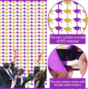 Graduation cap Rain Curtain