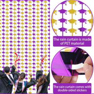 Graduation cap Rain Curtain