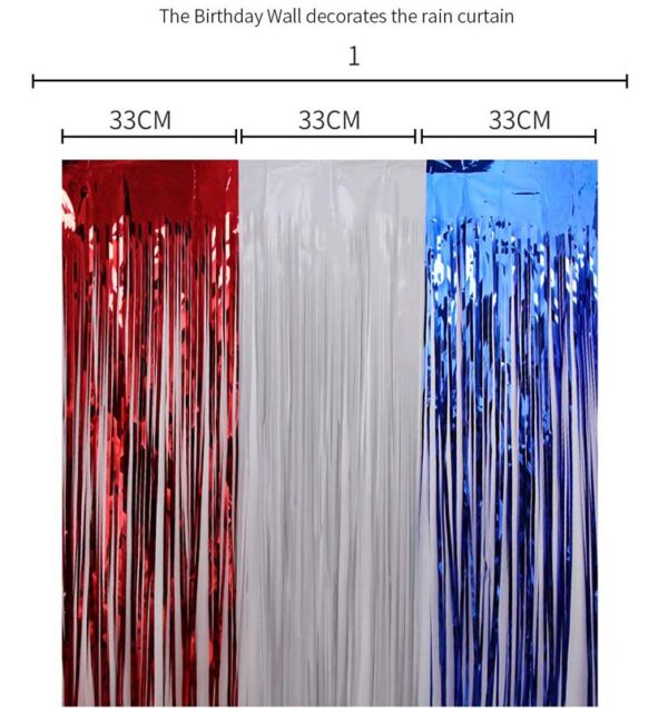Color matching Rain Curtain (Independence Day)