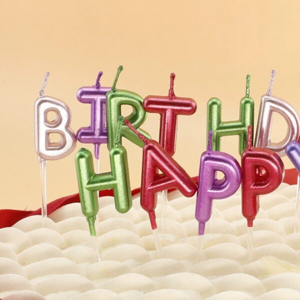 letter birthday candles