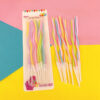 Colored curved candles