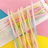 Colored curved candles