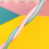 Colored curved candles