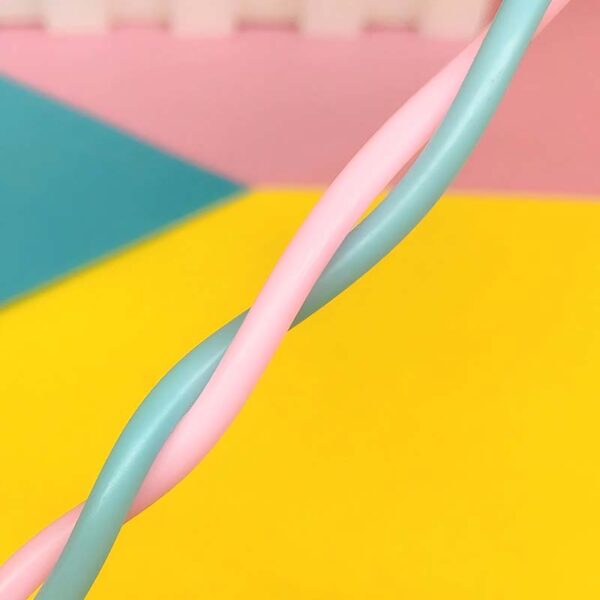 Colored curved candles