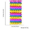 Colorful diamond-shaped rain curtain