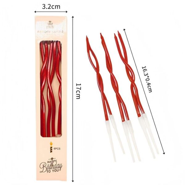 Curved candles