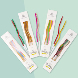 curved birthday candles