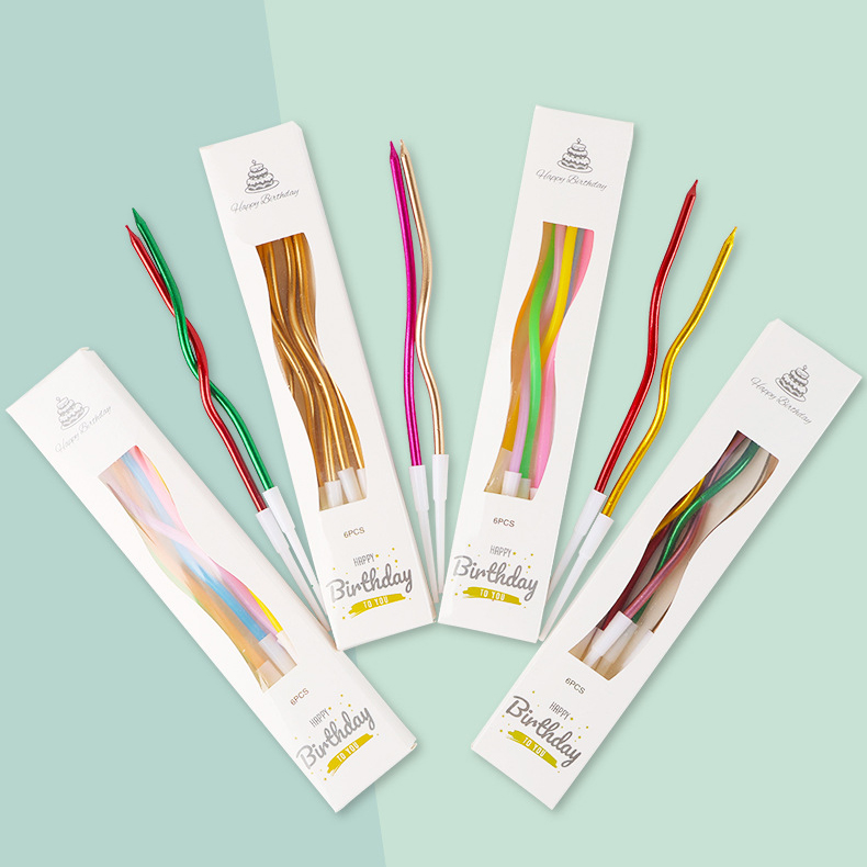 curved birthday candles