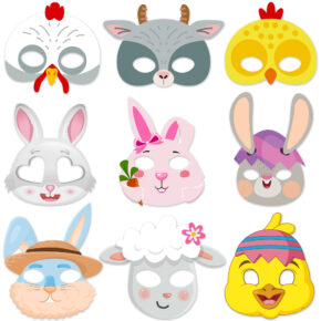 Easter (4) easter animal party masks