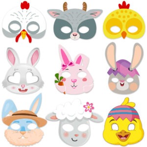 easter animal party masks
