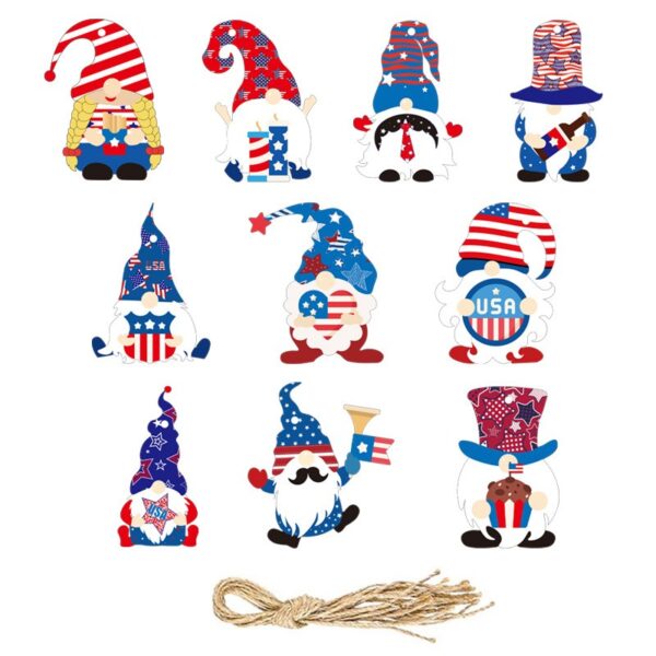 Independence Day Hanging Ornament Set