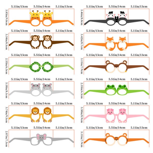 Farm Glasses Animals