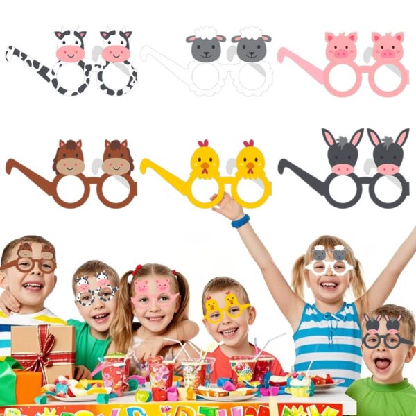 Farm Glasses Animals