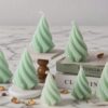Geometric spiral taper candles