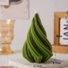 Geometric spiral taper candles
