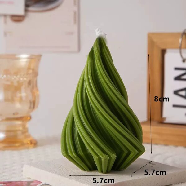 Geometric spiral taper candles