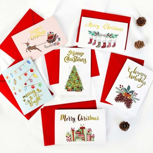 Gold Foil Christmas Cards