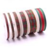 Gold-edged striped ribbon