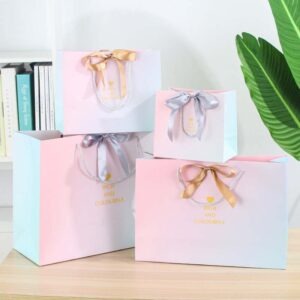 ombré gift paper bag