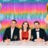 rainbow foil curtain