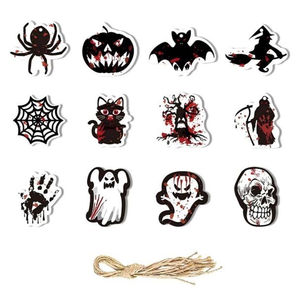 halloween hanging ornaments set