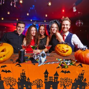 Halloween Party Pumpkin Tablecloth