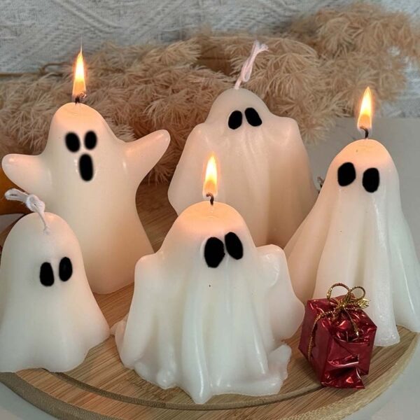 Halloween ghost candles