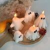 Halloween ghost candles