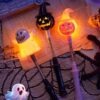 Halloween hand crank pumpkin Lights