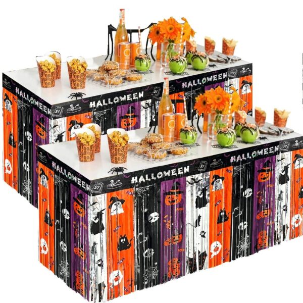 Halloween themed party tablecloth