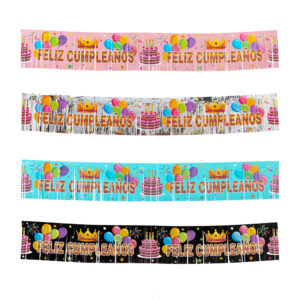 Happy Birthday Tassel Flag