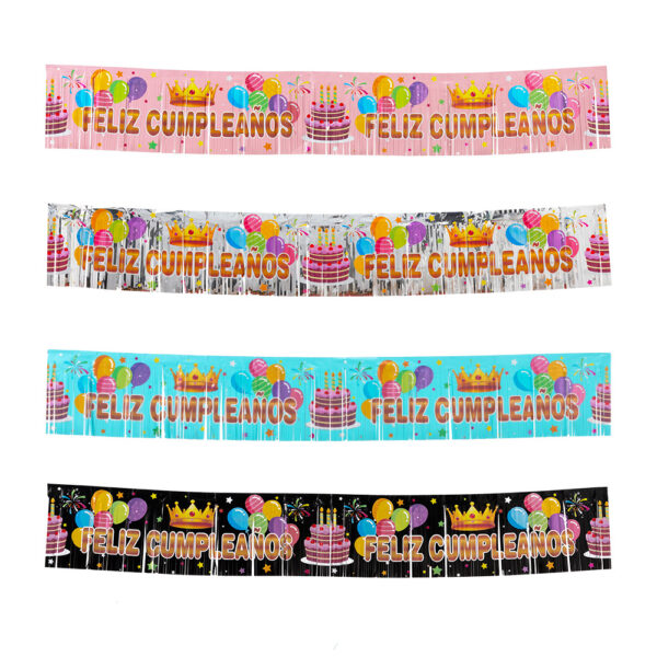 Happy Birthday Tassel Flag