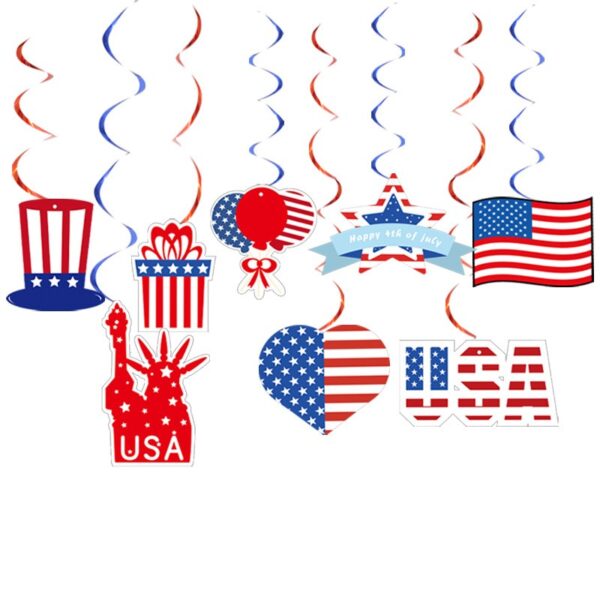 Independence Day Hanging Ornament Set