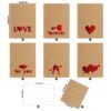 hollow kraft greeting cards set
