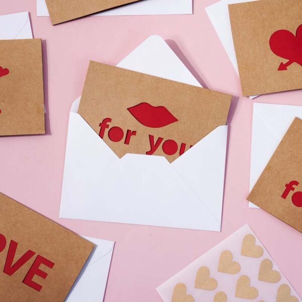 Hollow Kraft Greeting Cards