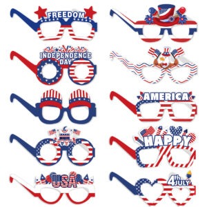 independence day paper glasses