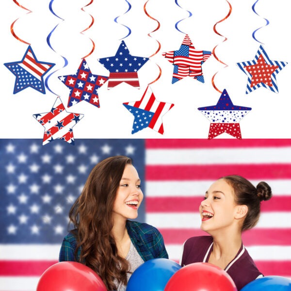 Independence Day Hanging Ornament Set