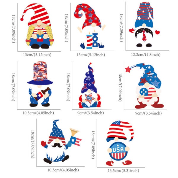 Independence Day Hanging Ornament Set