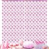 Laser pink bow rain curtain
