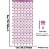 Laser pink bow rain curtain