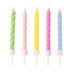 Pastel Birthday Candles