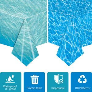 ocean waves plastic tablecloth