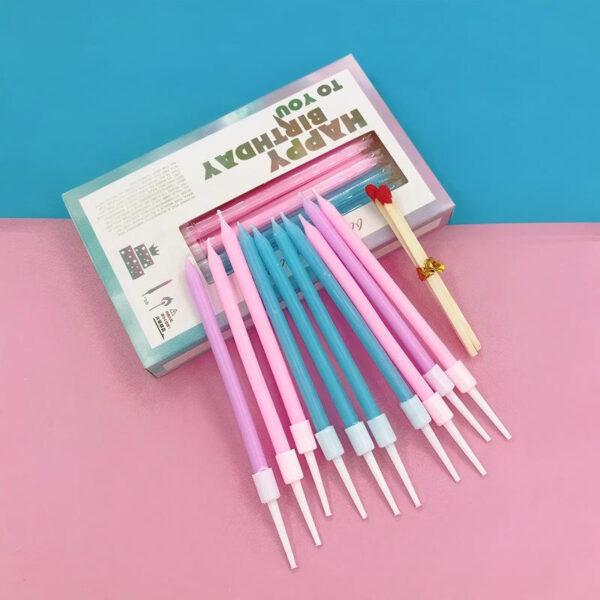 Pencil candles with matches