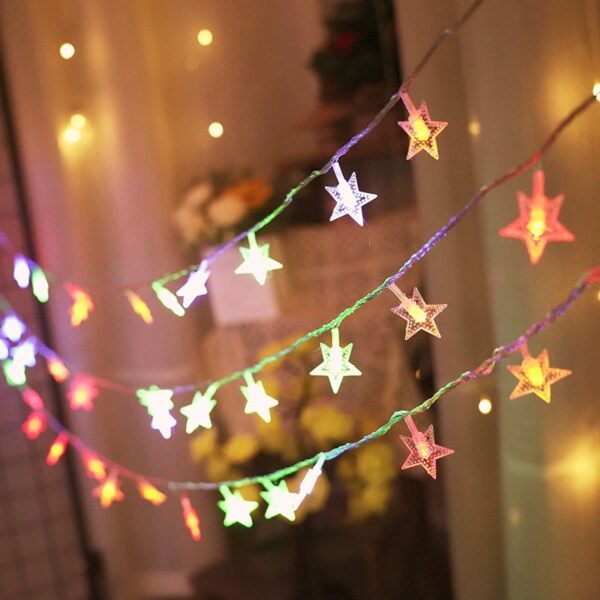 Pentagram light string