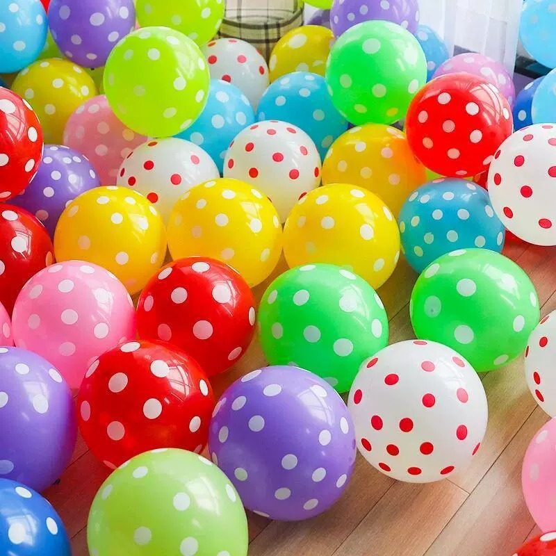 Polka dot balloons